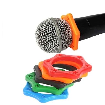 【Online】 5Pcs Anti Slip Roller Ring Protection สำหรับไมโครโฟนแบบใช้มือถือ Antislip Sleeve Anti-Roll Device For Handheld Microphones