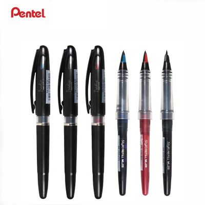 3Pcs Japanese Pentel Tradio Signature Gel Pen TRJ50 Fiber Tip Black Straight Liquid Pen Business Office Duckbill Pen