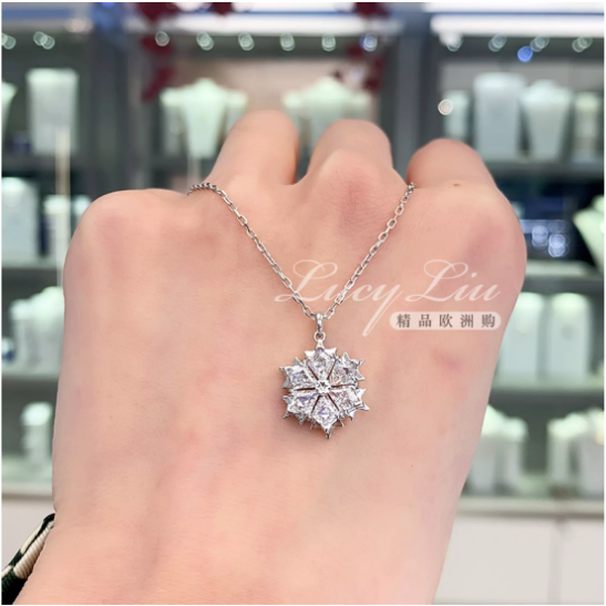 100-swarovskiของแท้-สร้อยคอ-swarovski-magic-beautiful-snowflake-swarovski-necklace-สวารอฟส-ของแท้-100-ของขวัญสำหรับคนพิเศษ