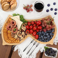 Board Tray Bamboo Atmosphere Outdoor Cheese Food Appetizer Cheese Adult