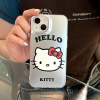 เคสโทรศัพท์มือถือการ์ตูน Hello Kitty สำหรับ iPhone 14 Pro Max 13 Pro Max ฝาหลังซิลิโคนนิ่มสำหรับ iPhone 12 Pro Max 11