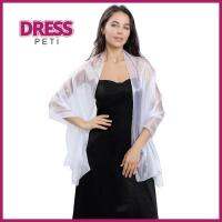 PETI DRESS สีบริสุทธิ์ ผ้าพันคอผ้าพัน ผ้าซาตินซาติน เจ้าสาวในบ้าน ผ้าโพกศีรษะ แฟชั่นสำหรับผู้หญิง เพื่อนเจ้าสาวสไตล์เพื่อนเจ้าสาว ผ้าคลุมสำหรับสุภาพสตรี สำหรับผู้หญิง