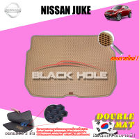 Nissan Juke ปี 2010 - ปี 2016 พรมรถยนต์Juke พรมเข้ารูปสองชั้นแบบรูรังผึ้ง Blackhole Double Mat (ชุดที่เก็บสัมภาระท้ายรถ)