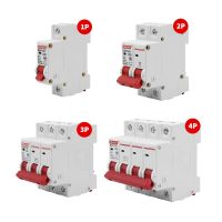 DZ47-63 AC 230V-400V MCB 1P-4P 6A-63A Miniature Circuit Breaker Overload Short Circuit Protector Household Air Switch Din Rail Breakers Load Centers