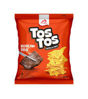 TOS TOS Tortilla Chips Korean BBQตอร์ติญ่า ชิปส์ รสโคเรียนบาร์บีคิว 25g