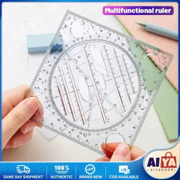 Multifunction Drawing Ruler  Ruler, Geometric drawing, Triangle ruler