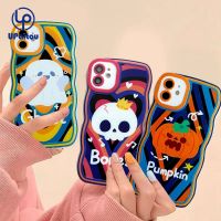 2023เคส UPaitou สำหรับ Realme C55 C35 C31 C30 GT 9 Pro + C25Y C21Y C25 C25s C12 C21 C20 C20A C17 7i C15 8 7 6 5 Pro 8i 5i 5S Narzo 50A 50i ฟักทองฝาครอบป้องกันเนื้อนิ่ม TPU เคสโทรศัพท์ปิดขอบหยักรูปทรงผี