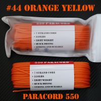 #44 ORANGE YELLOW เชือกพาราคอร์ด PARACORD 550 คุณภาพสูง ขนาด 100 ฟุต บริการเก็บเงินปลายทาง สำหรับคุณ