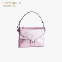 COCCINELLE AMBRINE SOFT Handbag Medium 120101 BUBBLE GUM MET กระเป๋าสะพายผู้หญิง