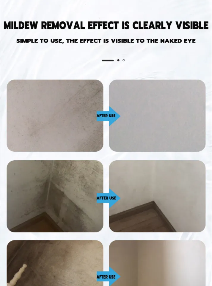 mold remover spray is no longer afraid of having mold, 100% effective.  Moldy stains on