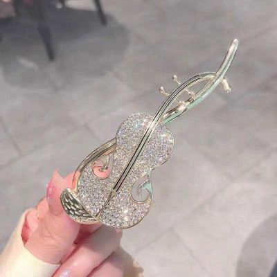 Korean Fashion Rhinestone Twist Clip Elegant Temperament Frog Buckle Set Diamond Spring Clip Exquisite Hair Accessories