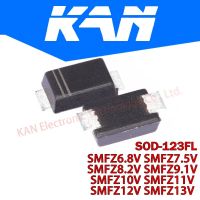 50PCS SMFZ6.8V SMFZ7.5V SMFZ8.2V SMFZ9.1V SMFZ10V SMFZ11V SMFZ12V SMFZ13V SOD-123FL Patch Zener ไดโอด