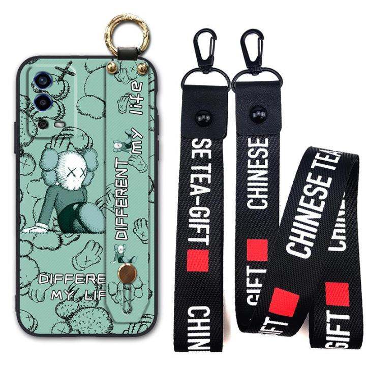 durable-fashion-design-phone-case-for-oppo-a55-4g-anti-dust-lanyard-new-arrival-new-original-cover-wrist-strap-silicone