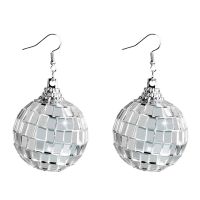 Vintage Disco Dangle ต่างหู Disco Ball ต่างหู60 S หรือ70S Dance Party เครื่องแต่งกายเครื่องประดับอุปกรณ์เสริมสำหรับผู้หญิง Girls