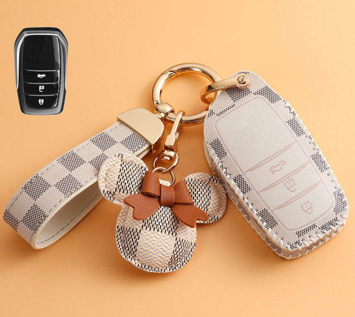 สำหรับ-toyota-vios-2020-2021-yaris-2019-remote-car-key-cover-พวงกุญแจ-key