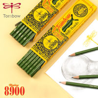 12ชิ้นญี่ปุ่น Tombow 8900ดินสอไม้คลาสสิกมืออาชีพร่างคลาสสิกหกเหลี่ยมไม้เครื่องเขียนวาดดินสอชุด