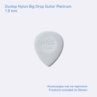 Dunlop แผ่น445R ไนลอนปิ๊กกีต้าร์หนา1/2/3มม. สำหรับ Aksesori Bas กีตาร์อุปกรณ์เสริมกีตาร์เบสอะคูสติกไฟฟ้าคลาสสิก