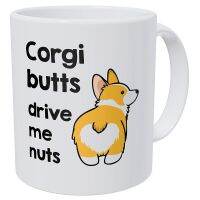 ก้น Corgi ขับถั่วก้นหัวใจ11ออนซ์แก้วกาแฟตลก