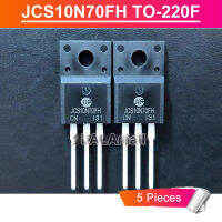 5ชิ้น TO-220F JCS10N70FH JCS 10N70 FH TO220F 10A/700V ทรานซิสเตอร์ใหม่แบบดั้งเดิม MOSFET