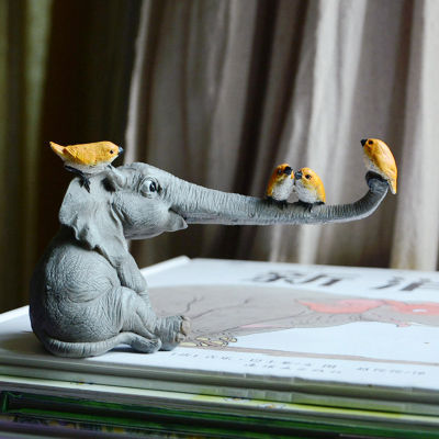 LazaraLife รูปช้าง Lucky,Fairy Garden เครื่องประดับเรซินรูปสัตว์,Home Decor,ตกแต่งโต๊ะของที่ระลึกงานฝีมือ