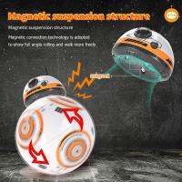 หุ่นยนต์ RC 2.4G หุ่นยนต์โมเดลของเล่นสำหรับเด็ก,หุ่นยนต์ดรอยด์ BB-8 BB8ลูกบอลอัจฉริยะอัปเกรดตุ๊กตาขยับแขนขาได้ด้วยเสียง