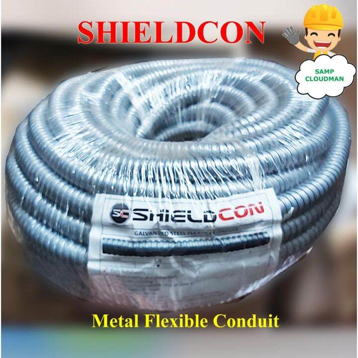 ⚘Shieldcon Metal Flexible Conduit Hose 12, 34 Electrical Galvanized