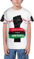 Pride African American Juneteenth Independence Day Freedom T- Shirt Short Novelty for Boys and Girl