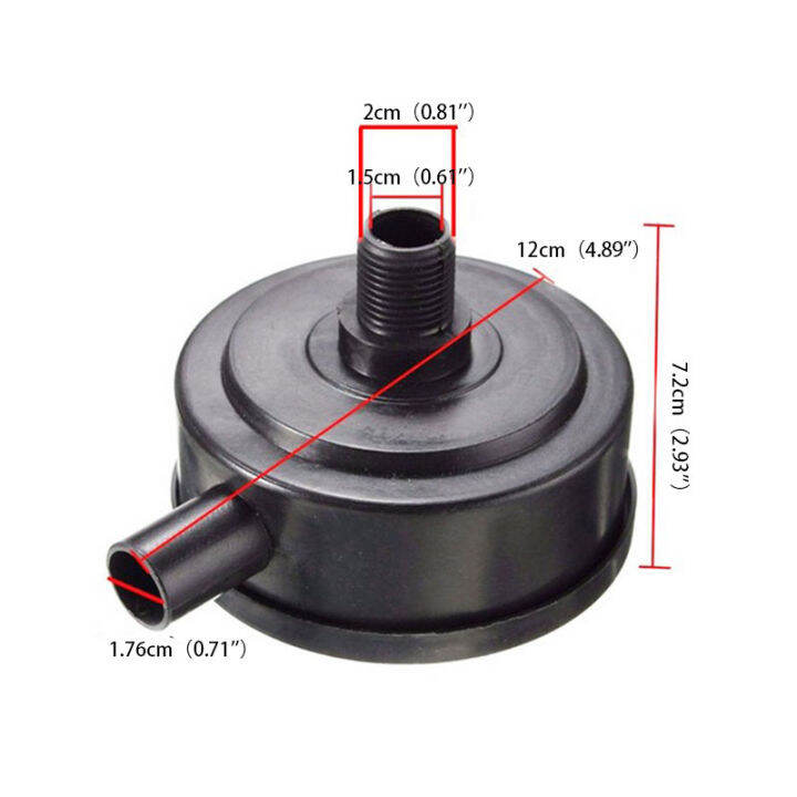 65mm Air Compressor Filter Black Inlet Filter Silencer Sound Noise