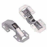 2Set Zinc Alloy Cabinet Hinges 4 Inch Hole Free Cupboard Door Hinges Bridge Type for Wardrobe Door