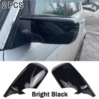 1 Pair Car Side Door Rearview Mirror Cover Gloss Black For BMW E46 E39 325i 330i 525i 530i 540i 1998-2005 Auto Goods 51168238375