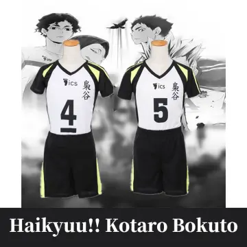 No.5 Akaashi Keiji No.4 Bokuto Koutarou Volleyball Uniform Cosplay Haikyuu  Fukurodani Academy Jersey Volleyball Team Top+Shorts - AliExpress