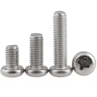 M4 M5 M6 M8 Stainless Steel 316 Round Head Cross Machine Screw Pan Head Bolt