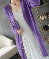 READY STOCK Ellish long cardigan labuh buttons with front pockets