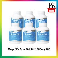 Mega We Care Fish Oil 1000mg 100 เม็ด 6 ขวด [051717]