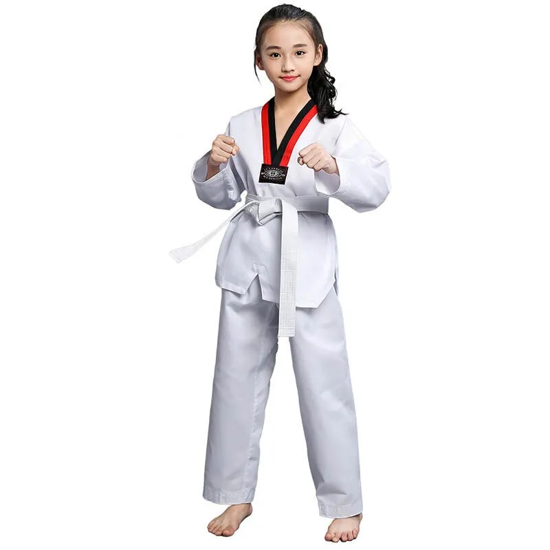 Quần Áo Taekwondo Đồng Phục Karate Cho Trẻ Em Học Sinh Mới Bắt Đầu Quần Áo  Kung Fu Bộ Đồ Võ Thuật Với Kèm Thắt Lưng Màu Đen Hoặc Đỏ 