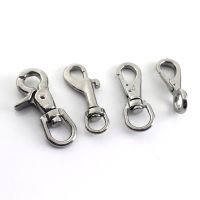 1x Stainless Still Snap Hook Trigger Lobster Clasps Clips Spring Gate Leather Craft Pet Leash Bag Strap Belt Webbing Keychain Bag Accessories