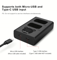 Kingma ที่ชาร์จแบตเตอรี่กล้อง Sony NP-FW50 LCD display dual USB charger