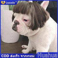 【Huahua】COD ผมปลอม วิกผมสังเคราะห์สําหรับสัตว์เลี้ยงสุนัขแมว สัตว์เลี้ยง แมว หมา