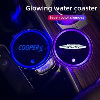 7 color LED car water coaster atmosphere light For Mini coopers R56 R50 R51 R52 R53 R52 R55 R57 r58 r59 R60 Countryman Bulbs  LEDs HIDs