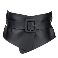 Hot Designer Punk Gothic Faux Belts for Woman Belt Classy Elastic ceinture femme 2 color belt ladies Apparel Accessory