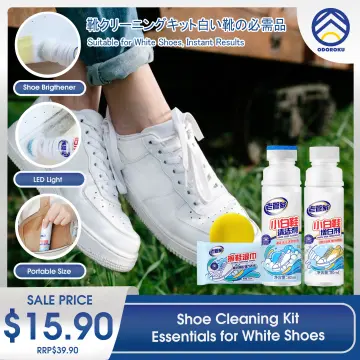 Cherry Blossom Plastic Sports Shoe Cleaner With Free Brush - 75Ml | Cleans  All Non-Leather Shoes In Minutes, White : Amazon.in: Shoes & Handbags