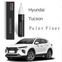 【LZ】◑✟  Paint pen for scratch suitable for Hyundai Tucson paint repair pen Polar white dark cloud gray black red paint repair Tucson pen