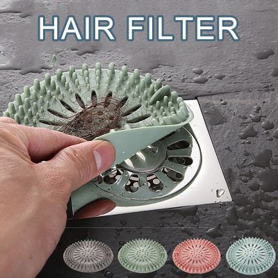 Hair Filter Sink Anti-blocking Strainer Bathtub Shower Floor Drain Stopper Silicone Kitchen Deodorant Plug Bathroom Accessories