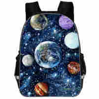 Galaxy Backpack Universe Space Solar For Teenagers Boys Girls Toddler Animal Kid School Book Bags Men Women Rock Mochila Bolsa