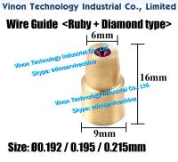 (Allen Materials) คู่มือลวดโมลิบดีนัม Ø0.192 Ø0.215mm Ø0.195 (ประเภทเพชรทับทิม) สำหรับเครื่องตัดลวดความเร็วปานกลาง