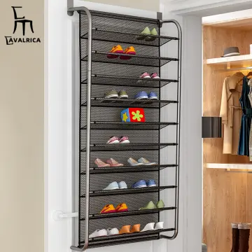 1pc Wall-mounted Shoe Rack With Self-adhesive Towel Rack, Multi-functional  Space Saving Organizer For Bathroom