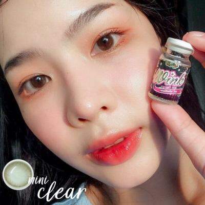 🔥ขายดีที่1 มีค่าสายตา🔥 Wink Mini Clear Gray Brown Black บิ๊กอาย สุดปัง คอนแทคเลนส์ รายเดือน มีอย แถมตลับฟรี เลนส์นิ่ม สวยปังมาก