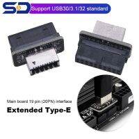 Chaunceybi USB 3.1 Front Panel Type-E Female to 3.0 19PIN Male Header Splitter for Type C Motherboard