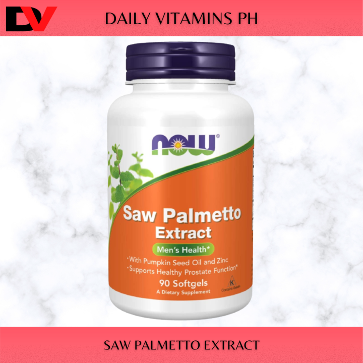 NOW Foods, Saw Palmetto Extract with Pumpkin Seed Oil and Zinc, Men's
