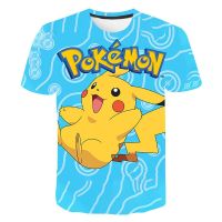 【CW】 Summer Fashion Children pokemon Harajuku T shirt boys Leisure T shirt boys clothes print Cartoon t shirts kid clothes 3 14 year